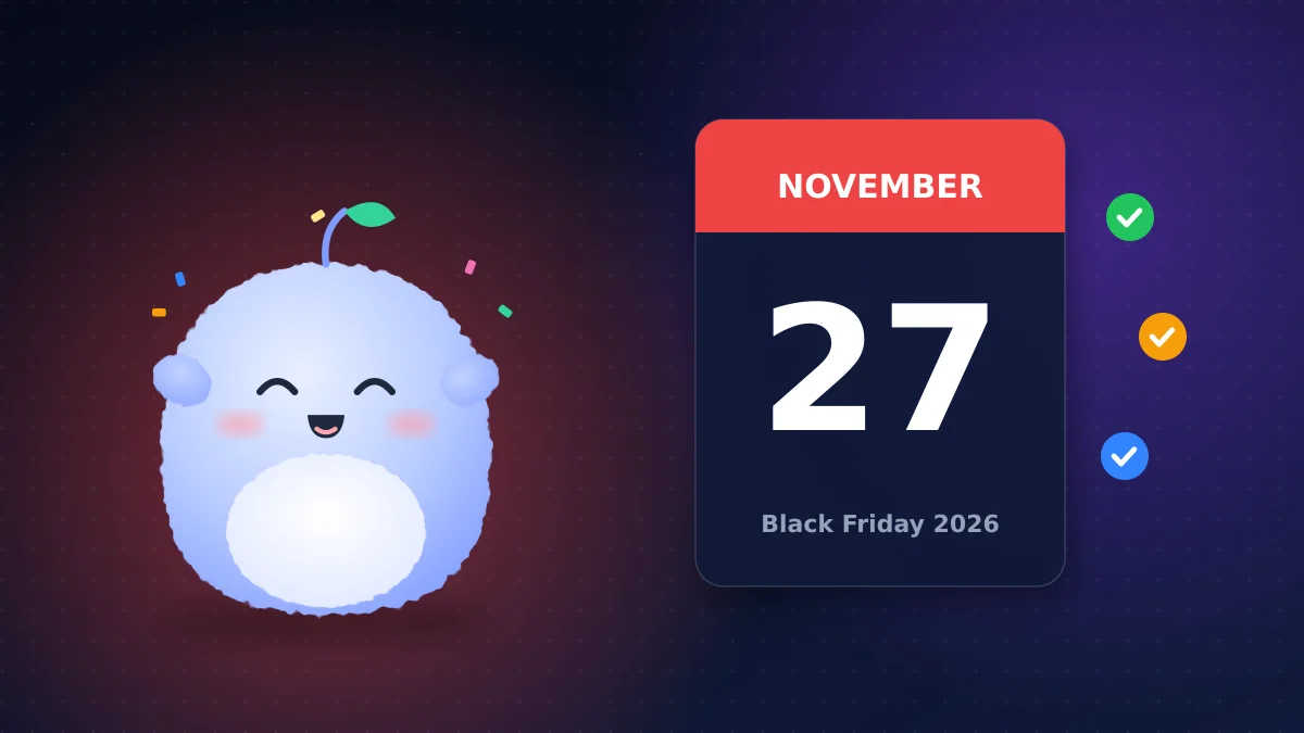 Calendar showing November 27 for Black Friday 2026 next to an eight-week Shopify preparation checklist